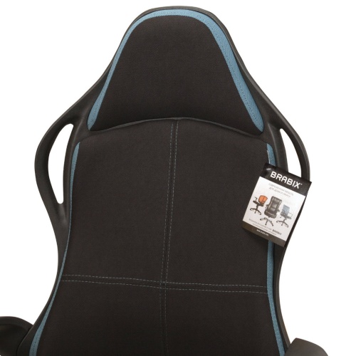 Кресло компьютерное Brabix Premium Force EX-516 ткань, черно-синее 531572 фото 4